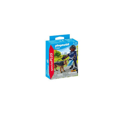 Playmobil - 71162 -  Policier avec chien de recherche.